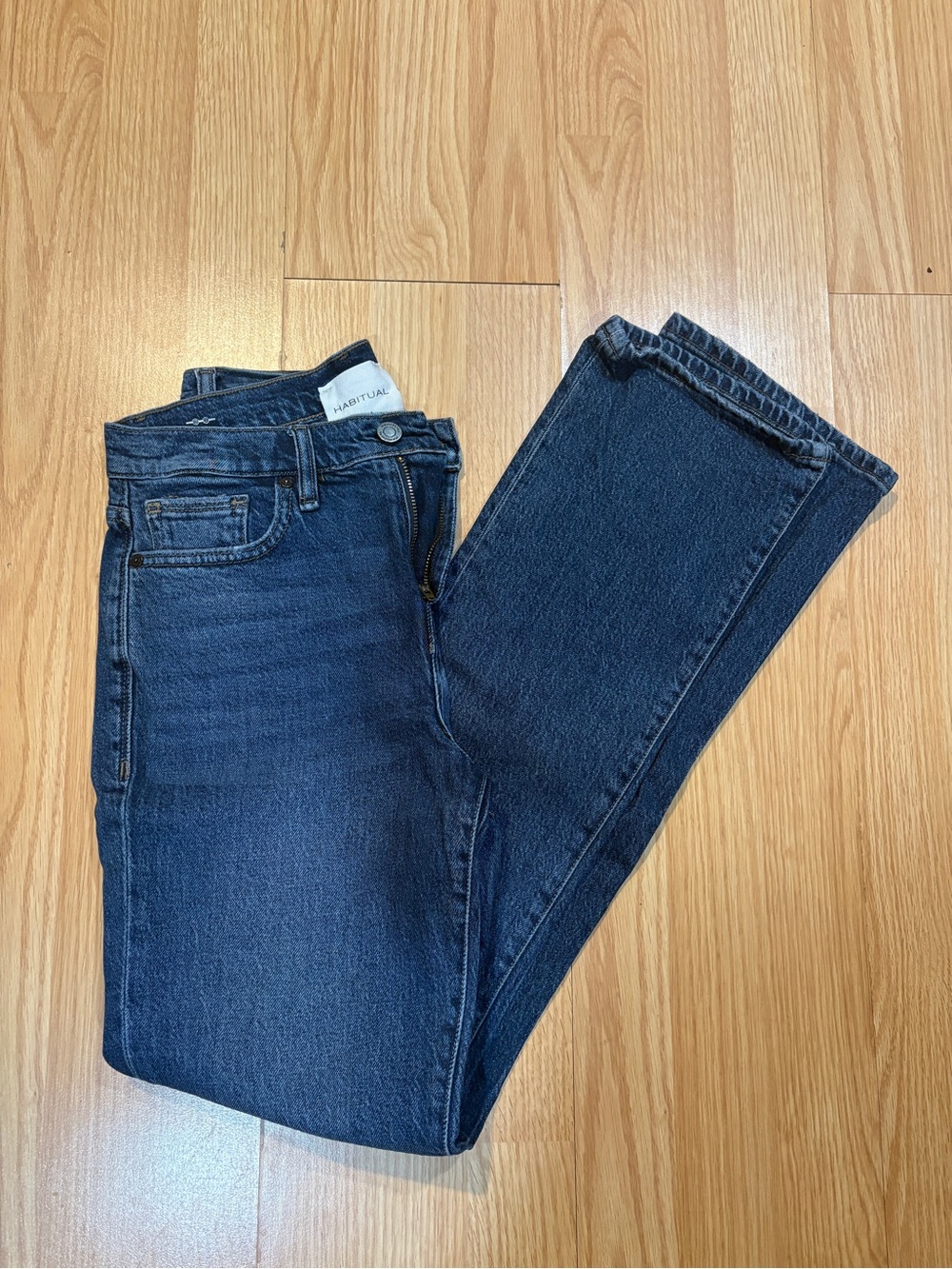 Habitual Women's Straight Leg Jeans in Dark Blue